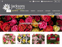 Tablet Screenshot of jacksonsflorist.com